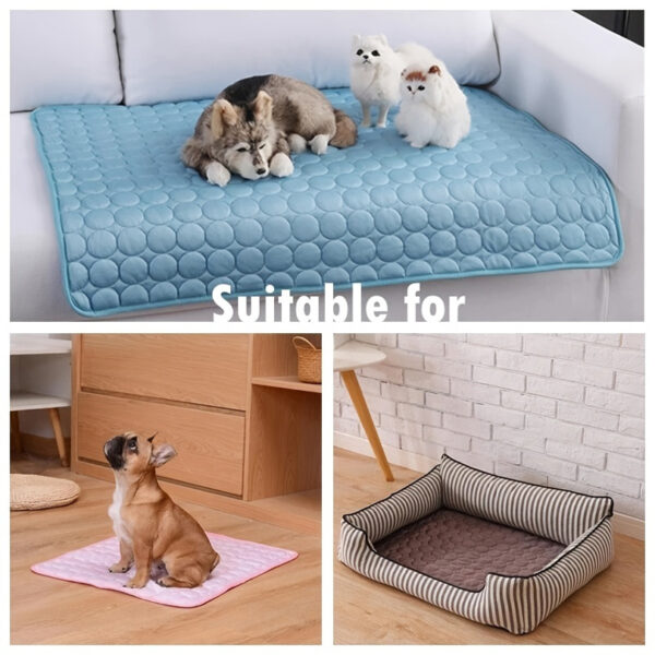 Cooling Comfort for Pets: Ice Silk Summer Mat in Multiple Sizes & Colors