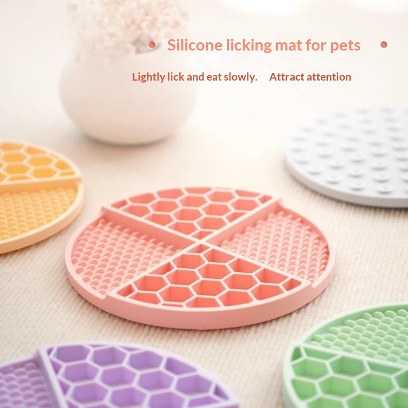 Slow Food Bowl Silicone Licking Mat Licking Plate